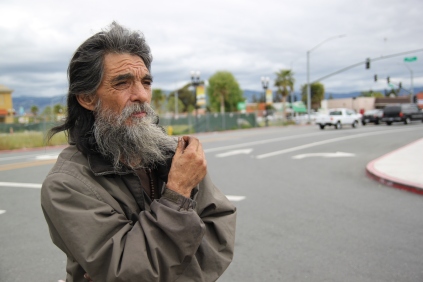 Eddy, a homeless man living in San Jose, Calif.
